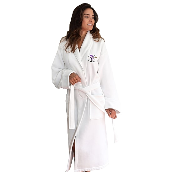 Linum Home Textiles Halloween Waffle Terry Bathrobe Unisex Adult Long Length Long Sleeve Robe