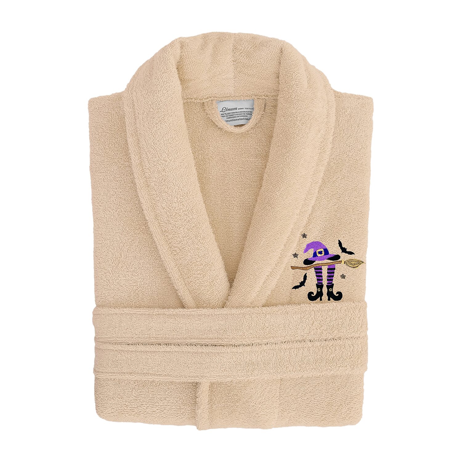 Linum Home Textiles Halloween Terry Bathrobe Unisex Adult Cloth Long Sleeve Length Robe