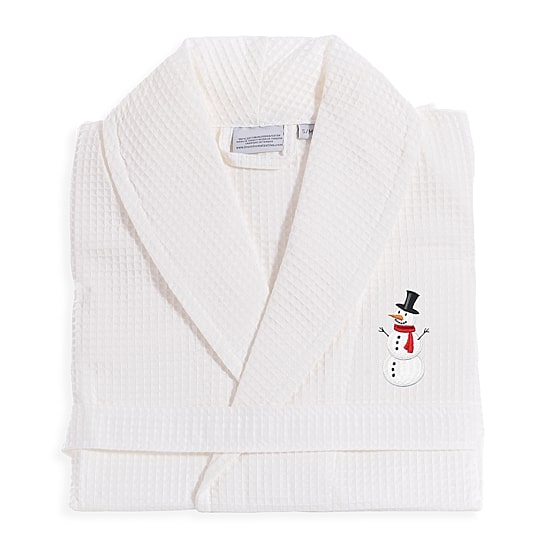 Linum Home Textiles Halloween Waffle Weave Bathrobe Unisex Adult Long Length Long Sleeve Robe