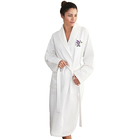 Linum Home Textiles Halloween Waffle Weave Bathrobe Unisex Adult Long Length Long Sleeve Robe