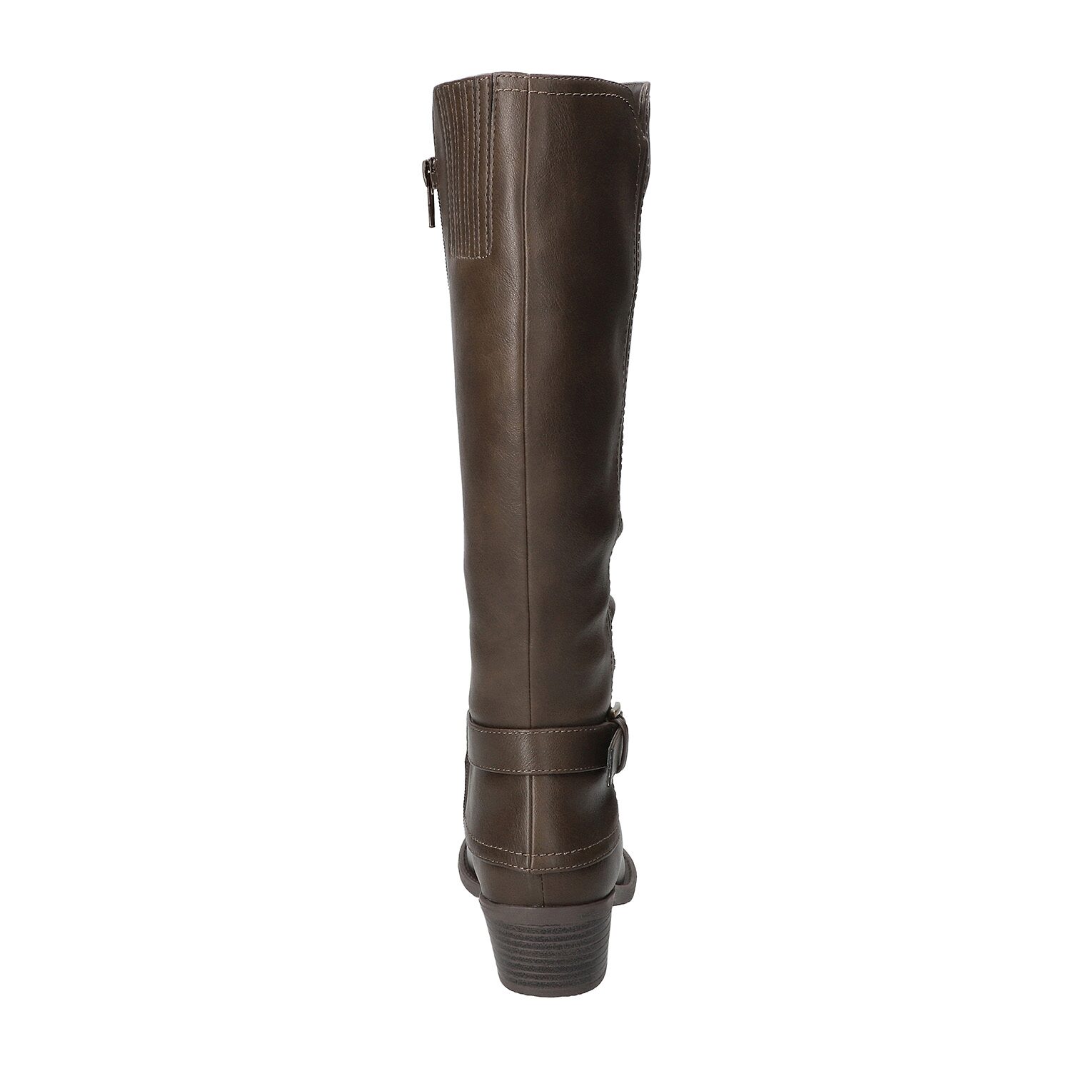 Easy Street Womens Tenille Plus Wide Calf Stacked Heel Riding Boots