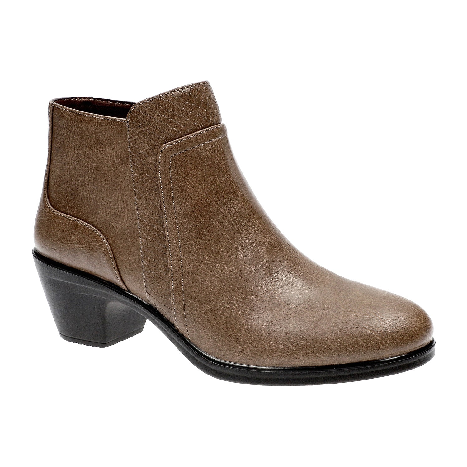 Easy Street Womens Langley Block Heel Booties