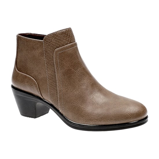 Easy Street Womens Langley Block Heel Booties