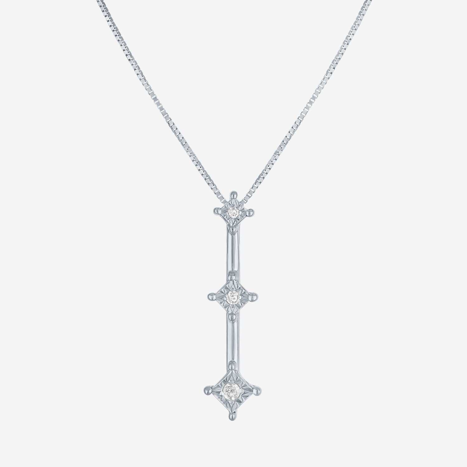 Womens Genuine White Diamond Accent 10K or Yellow Gold Pendant Necklace