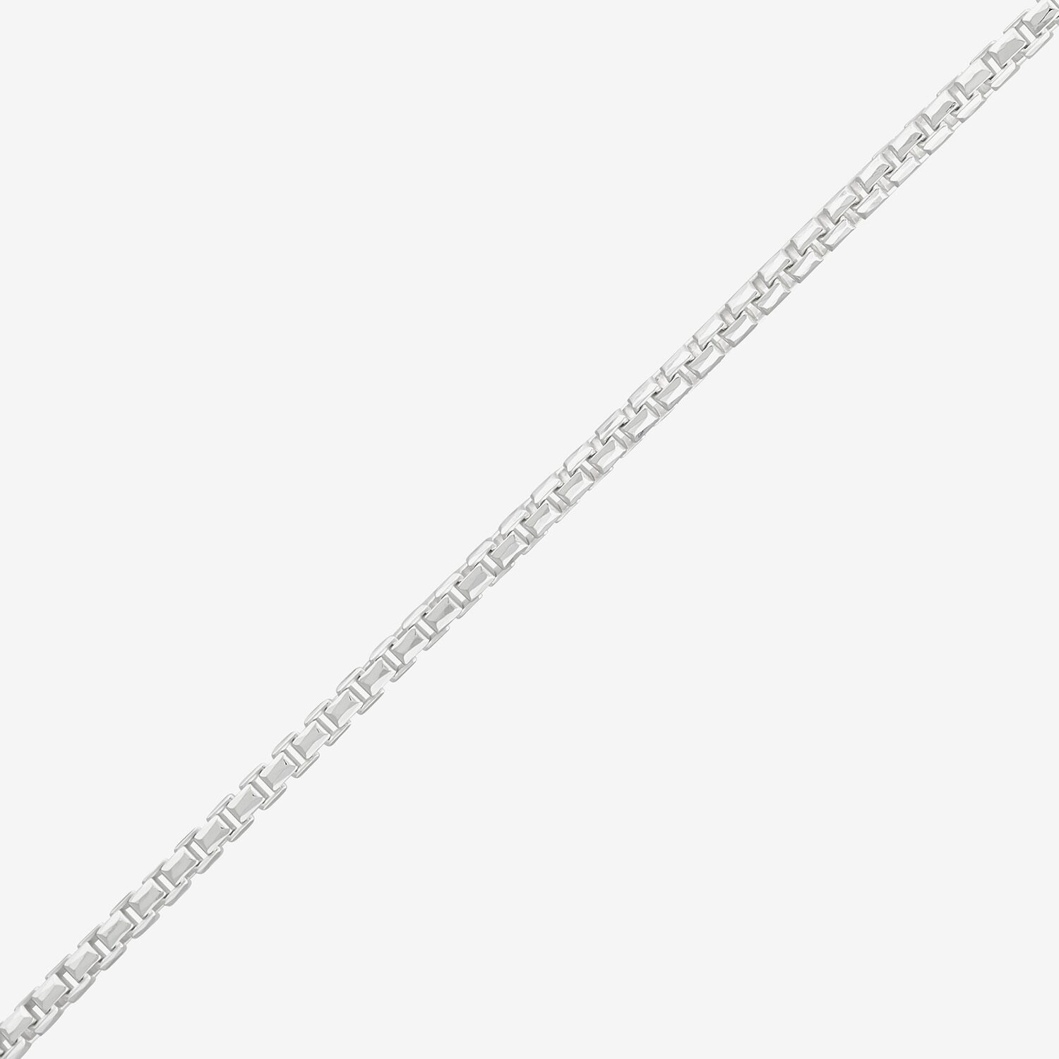 Made in Italy Sterling Silver Womens Sterling Silver 18 Inch Box Chain Necklace