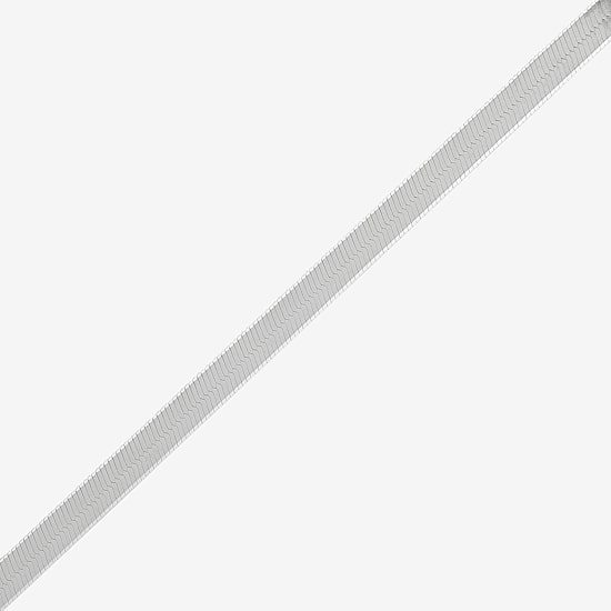 Made in Italy Womens Sterling Silver 18 Inch Herringbone Chain Necklace