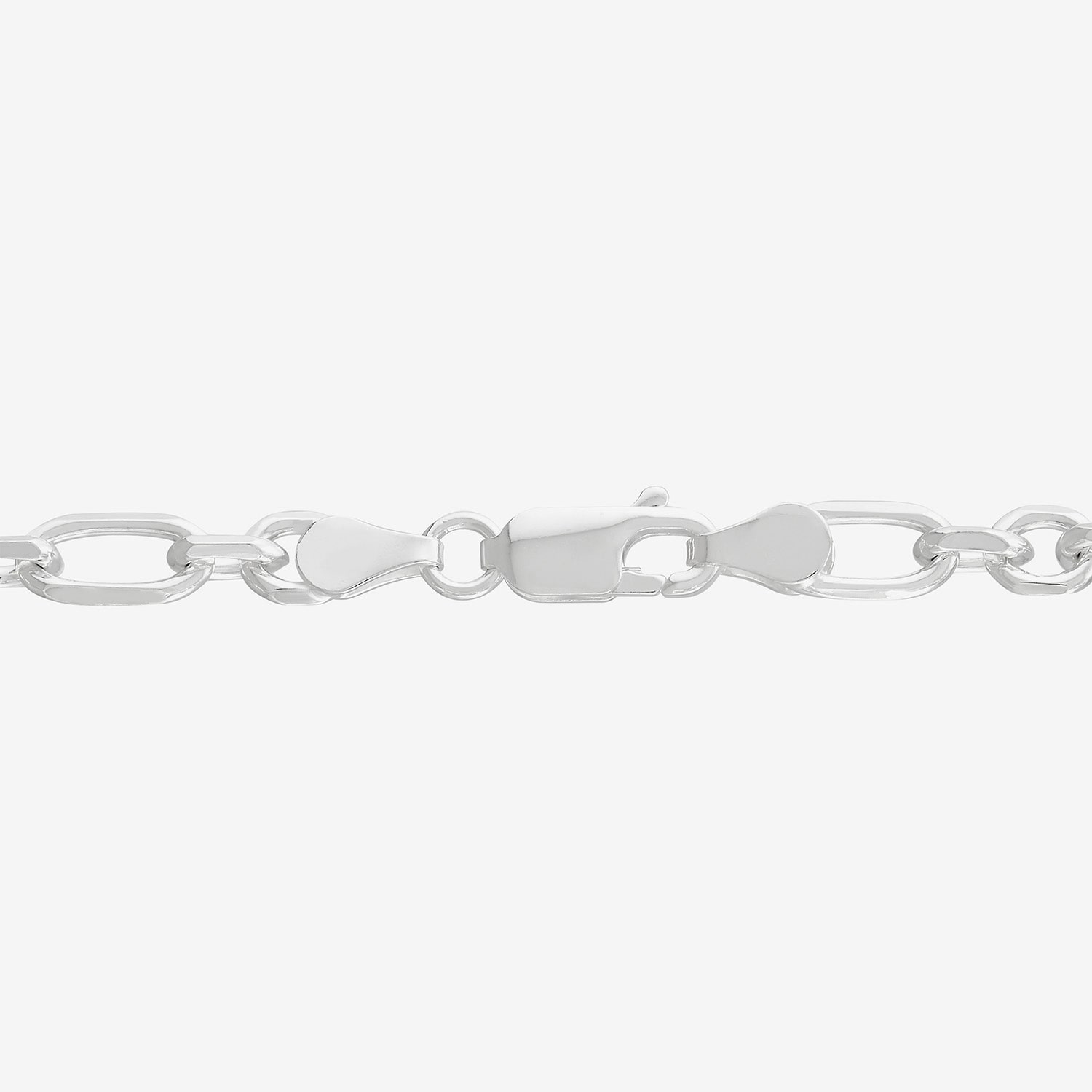 Made in Italy Womens Sterling Silver 7.5 Inch Solid Rolo Chain Bracelet