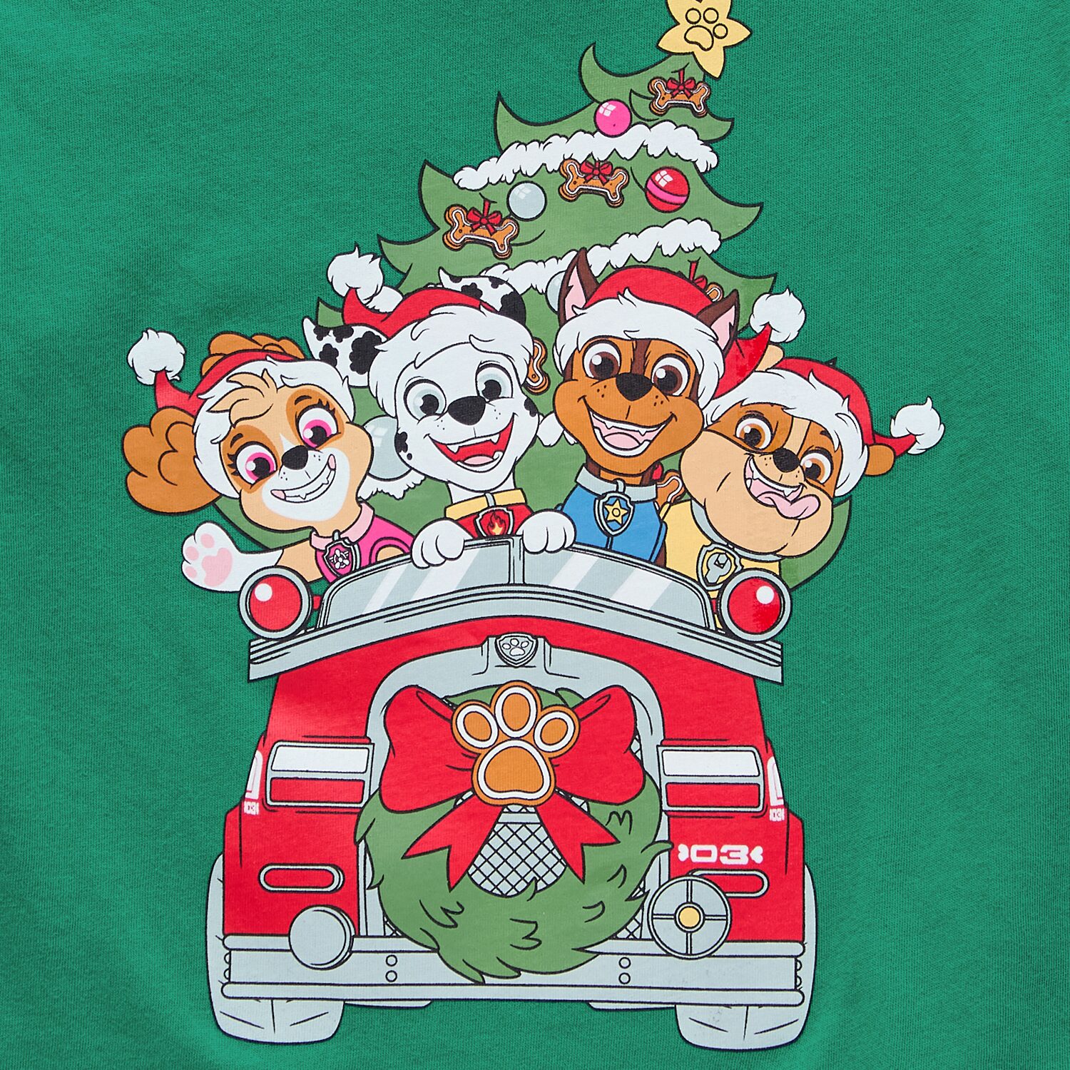 Toddler Boys Crew Neck Long Sleeve Regular Fit Paw Patrol Graphic T-Shirt