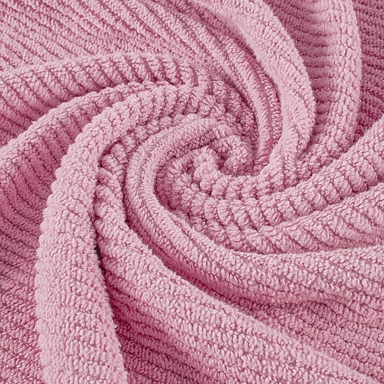 Madison Park Diagonal Ribbed 500gsm Cotton Zero Twist 6-pc. Quick Dry Bath Towel Set