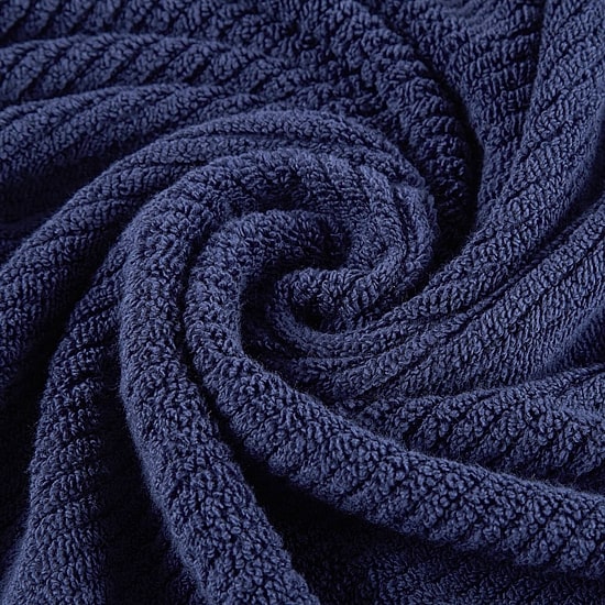 Madison Park Diagonal Ribbed 500gsm Cotton Zero Twist 4-pc. Bath Towel Set