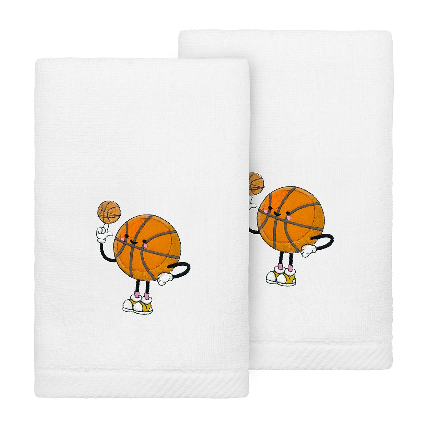Linum Home Textiles Basketball Player 2-pc. Embellished Hand Towel