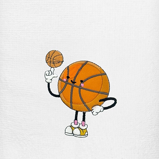 Linum Home Textiles Basketball Player 2-pc. Embellished Hand Towel