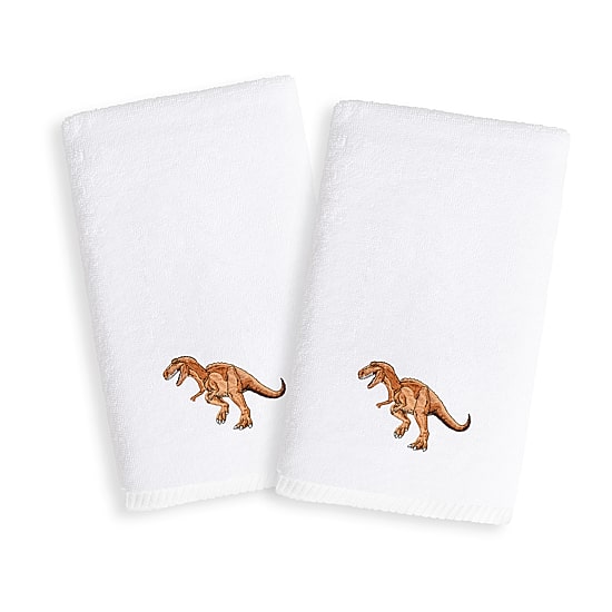 Linum Home Textiles Dinosaur 2-pc. Embellished Hand Towel