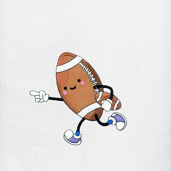 Linum Home Textiles Football Player 2-pc. Embellished Hand Towel