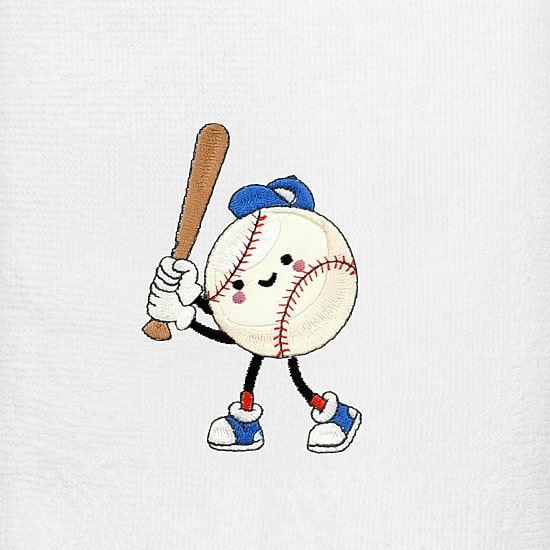 Linum Home Textiles Baseball Player 2-pc. Embellished Hand Towel