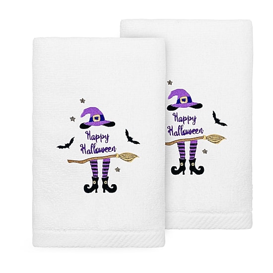 Linum Home Textiles Halloween 2-pc. Embellished Hand Towel