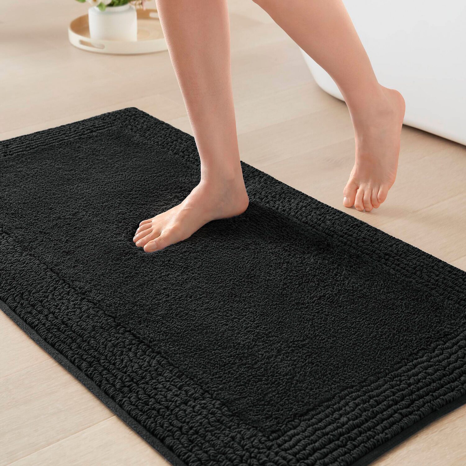 Madison Park Signature Splendor 100% Cotton Tufted 3000 Gsm Reversible Bath Rug
