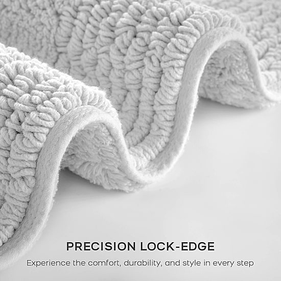 Madison Park Signature Splendor 100% Cotton Tufted 3000 Gsm Reversible Bath Rug
