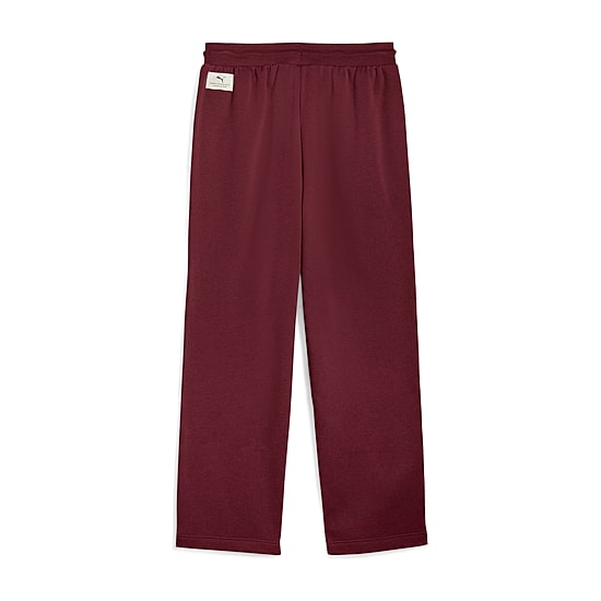 PUMA Mens Drawstring Waist Wide Leg Relaxed Fit Fleece Sweatpant