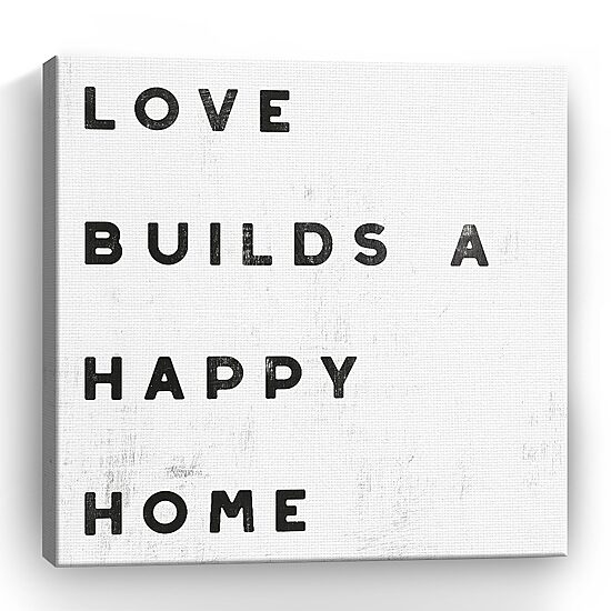 Lumaprints Lovely Home I White Giclee Canvas Art
