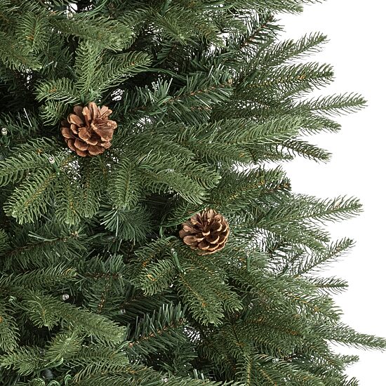 Glitzhome 7 Foot Pre-Lit Fir Christmas Tree