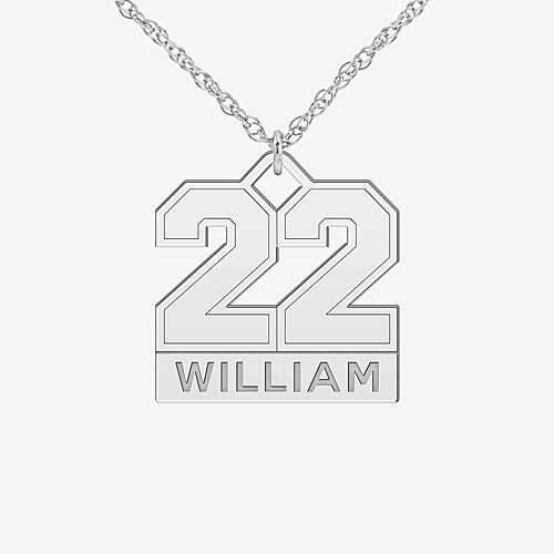 Unisex Adult 24K Gold Over Silver 18 Inch Pendant Necklace, One Size, White