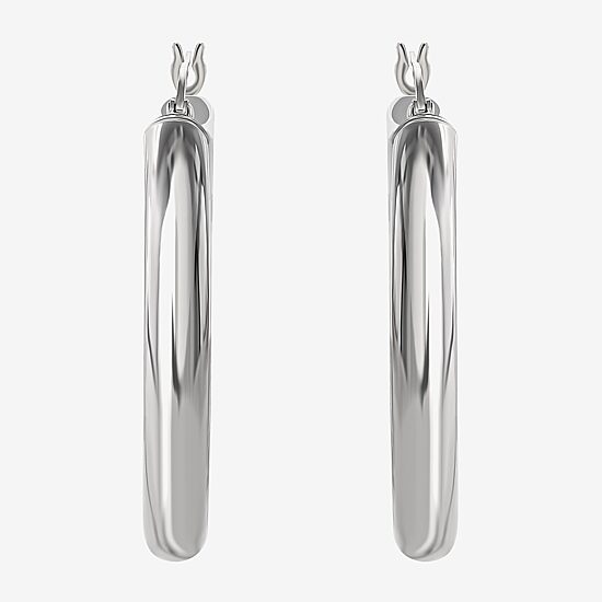 Sterling Silver 44.5mm Hoop Earrings