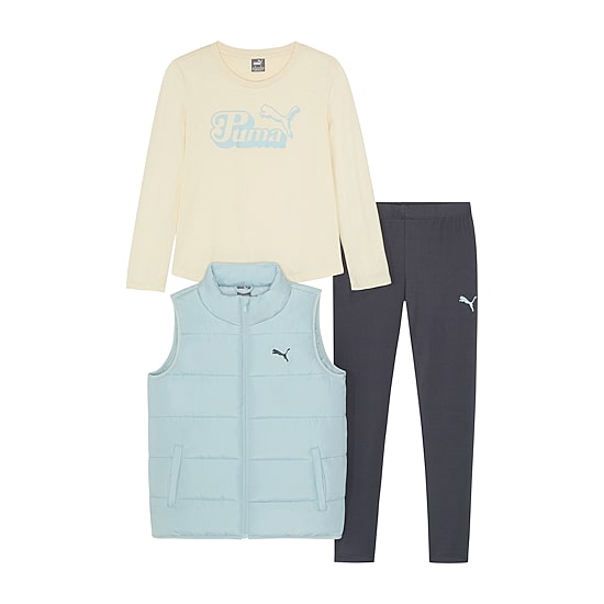 PUMA Little & Big Kid Girls Jersey 3-pc. Legging Set