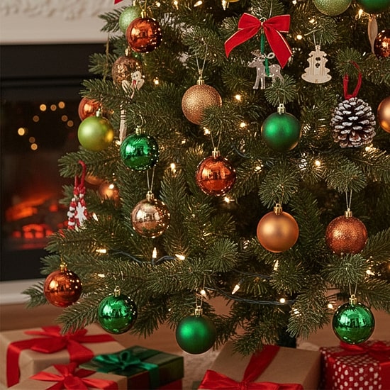 Northlight 3-Finish Ball 60-pc. Christmas Ornament