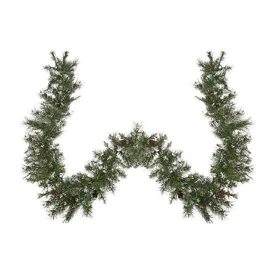 9' x 10'' Snow Mountain Pine Artificial Christmas Garland - Unlit