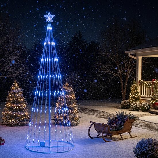 Northlight 12ft Led Show Cone  Tree Christmas Yard Art