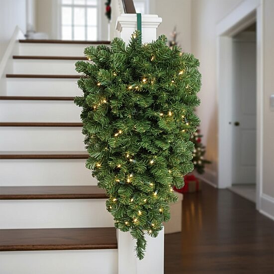 Northlight Pre-Lit Pine  Column Pre-Lit Swag