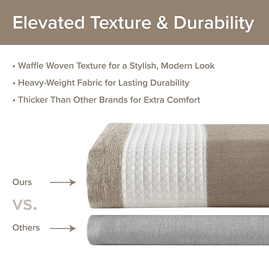 Madison Park Ariana Ombre Waffle Shower Curtain