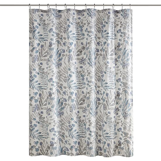Madison Park Kairi Printed Seersucker Shower Curtain