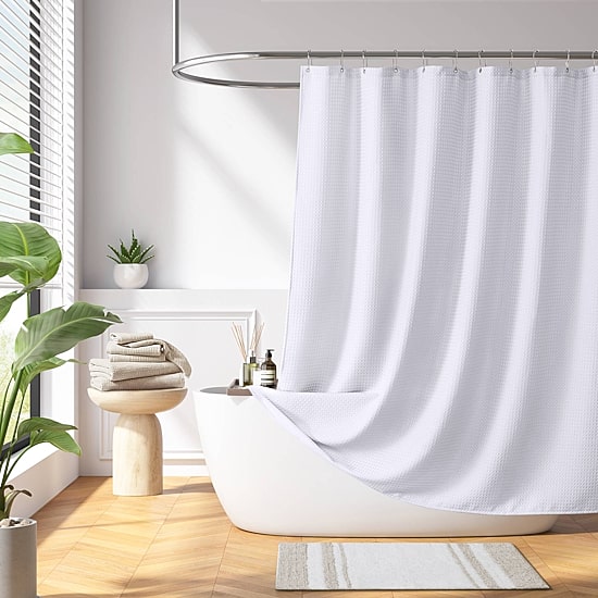 Madison Park Arbor Waffle Shower Curtain