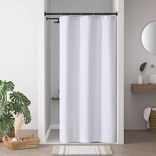 Madison Park Arbor Waffle Shower Curtain