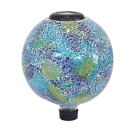 Net Health Shops Crackled Glass Gazing Ball - 10 Inch Yard Art