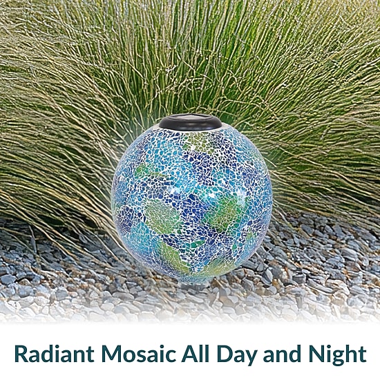 Net Health Shops Crackled Glass Gazing Ball - 10 Inch Yard Art