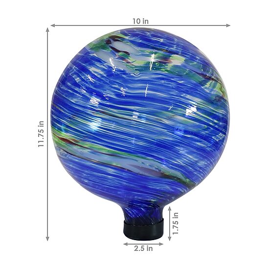 Net Health Shops Northern Lights Glass Gazing Globe Yard Art