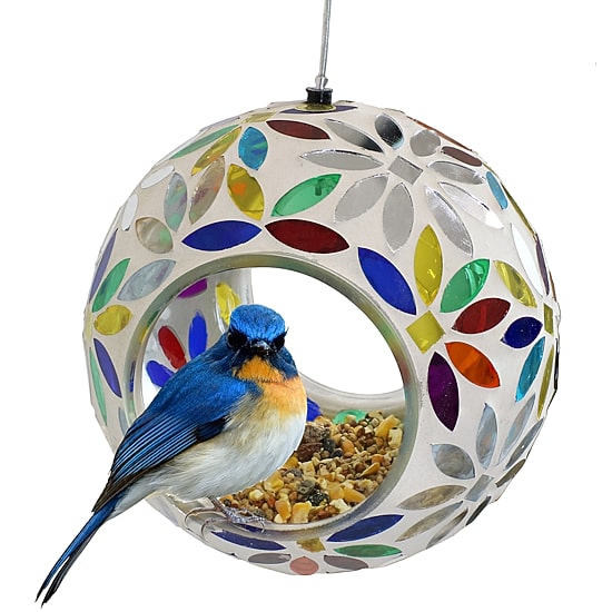 Net Health Shops Daisy Mosaic Fly-Through Bird Feeder