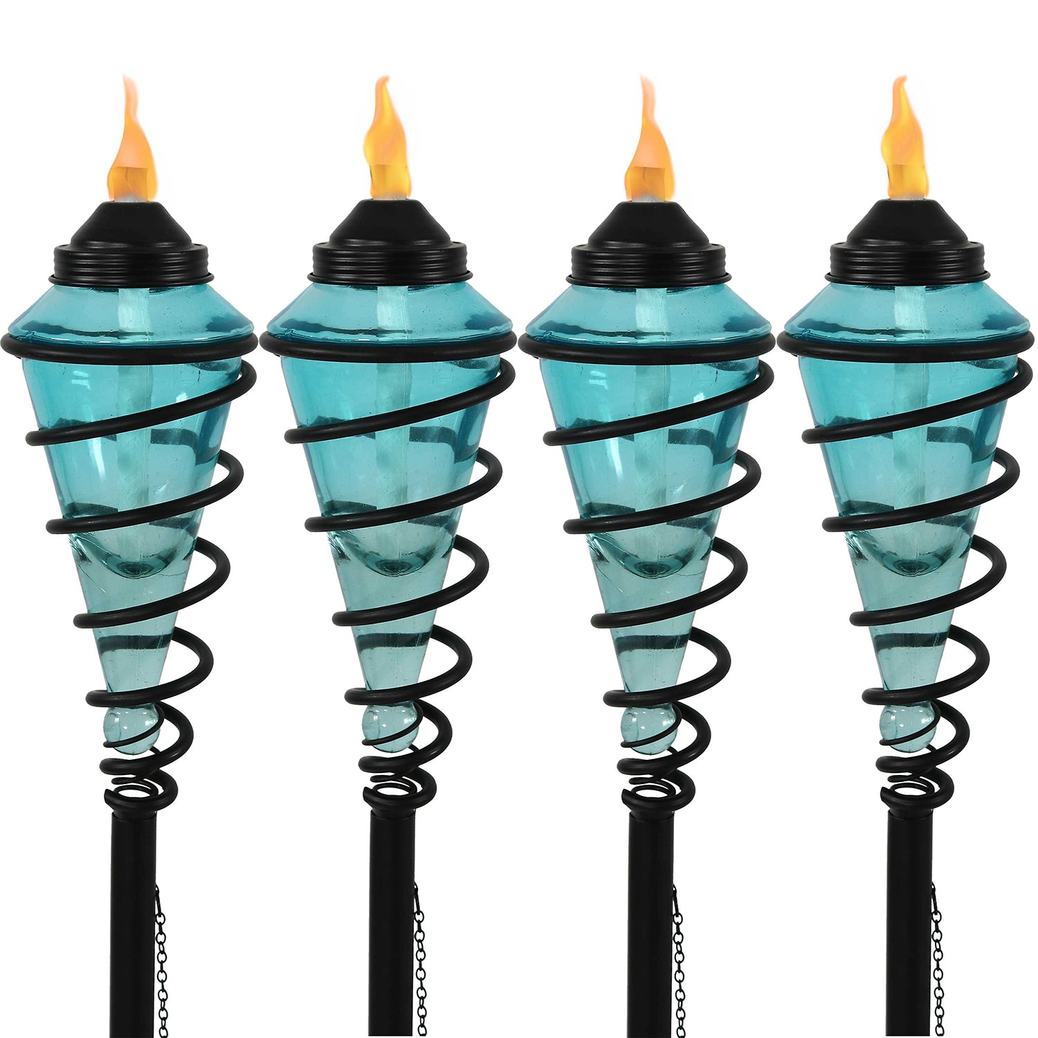 Net Health Shops 2-In-1 Patio Set Of 4 Blue Torch