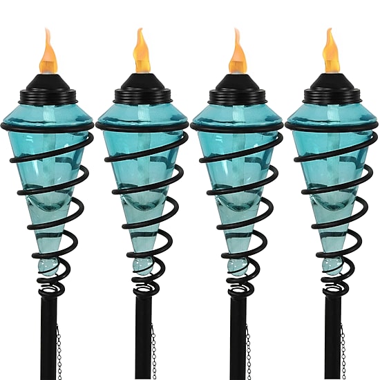 Net Health Shops 2-In-1 Patio Set Of 4 Blue Torch