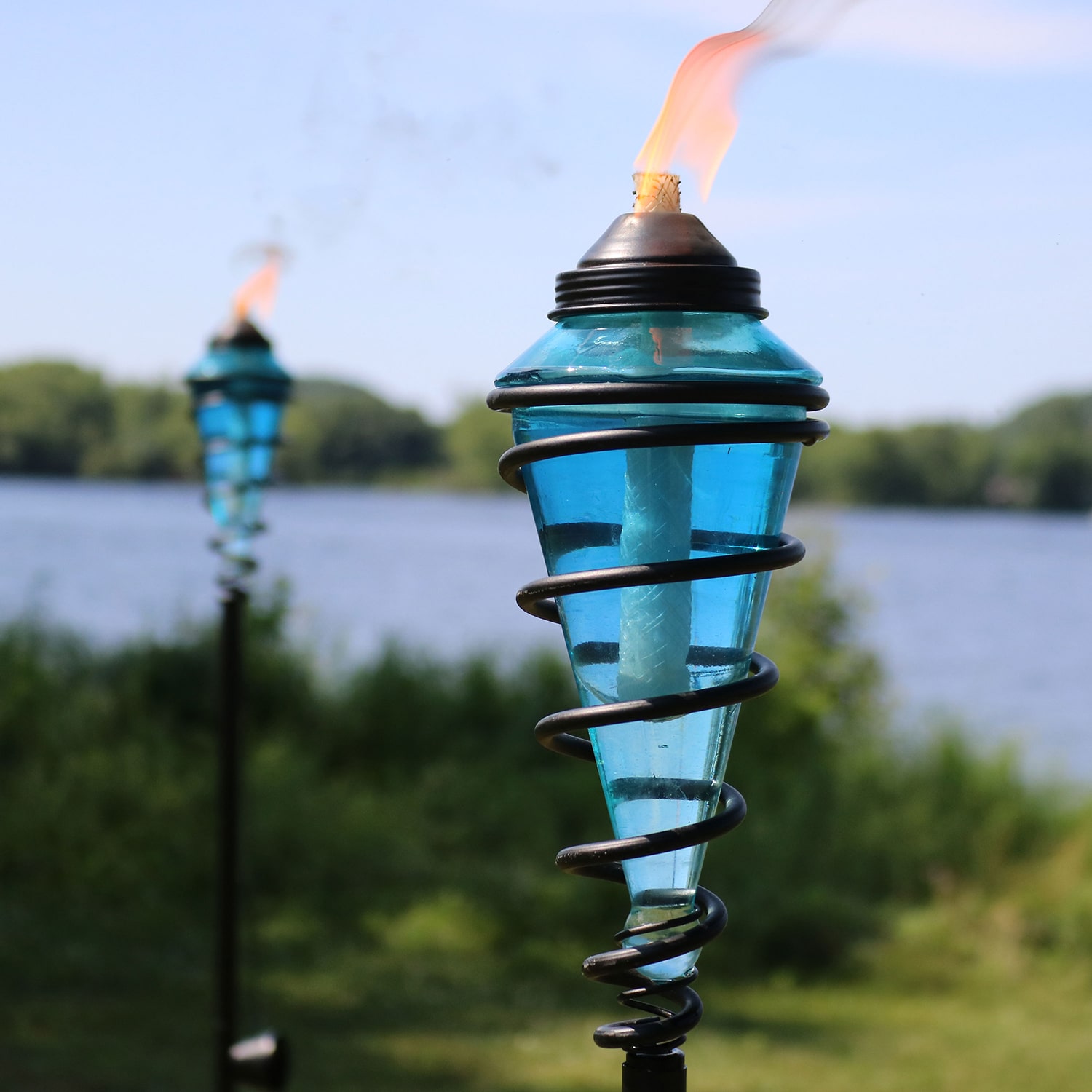 Net Health Shops 2-In-1 Patio Set Of 4 Blue Torch