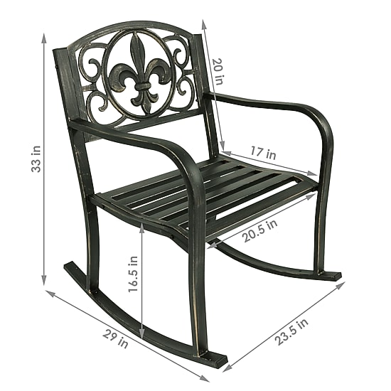 Sunnydaze Patio Collection Rocking Chair