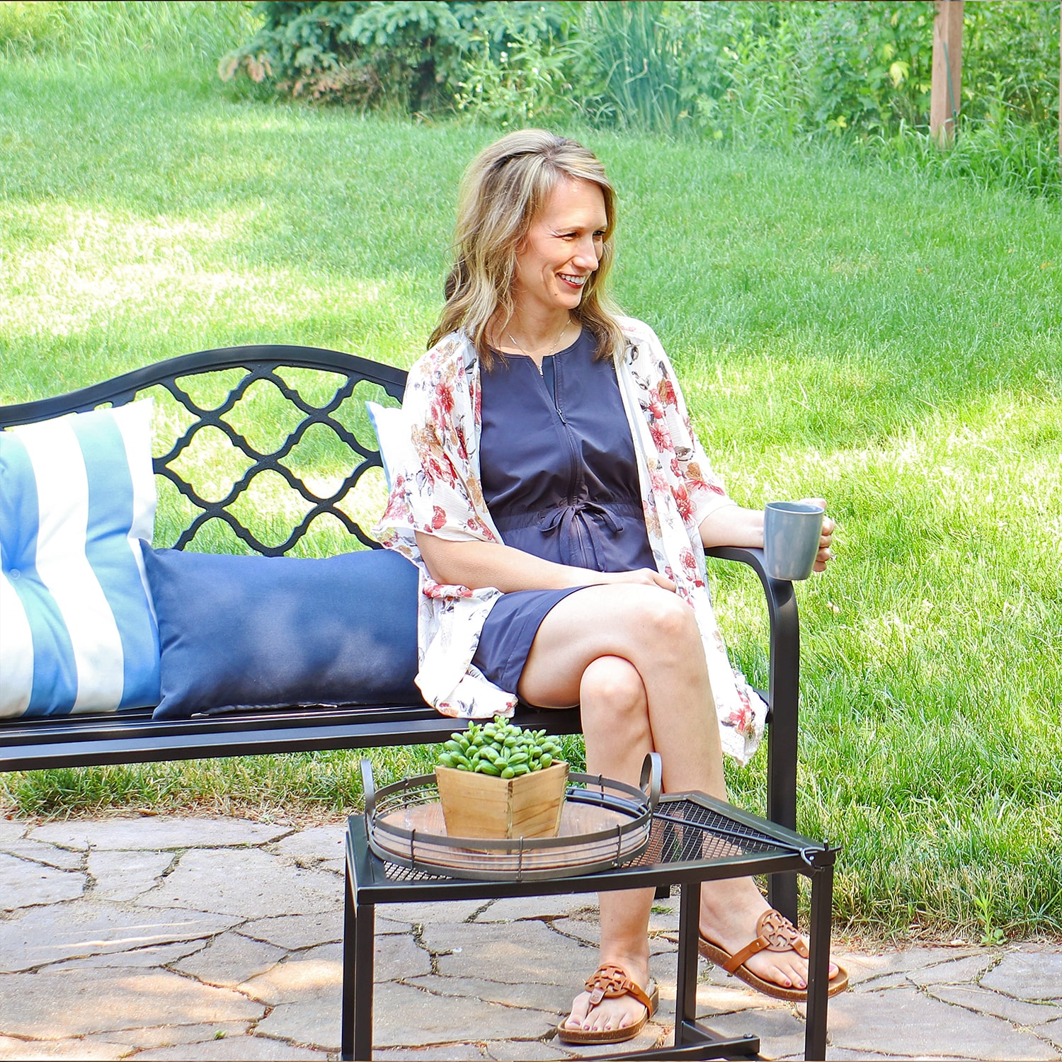 Sunnydaze Patio Collection Bench