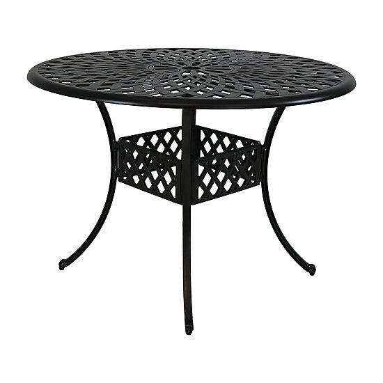 Sunnydaze Dining Collection Weather Resistant Metal Side Table