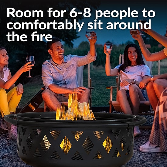 Sunnydaze Collection Portable Weather Resistant Fire Pit