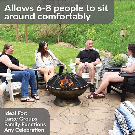 Sunnydaze Collection Portable Weather Resistant Fire Pit