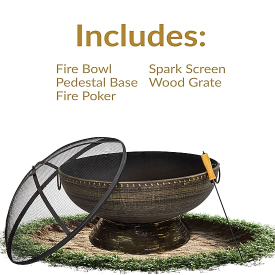 Sunnydaze Collection Portable Weather Resistant Fire Pit