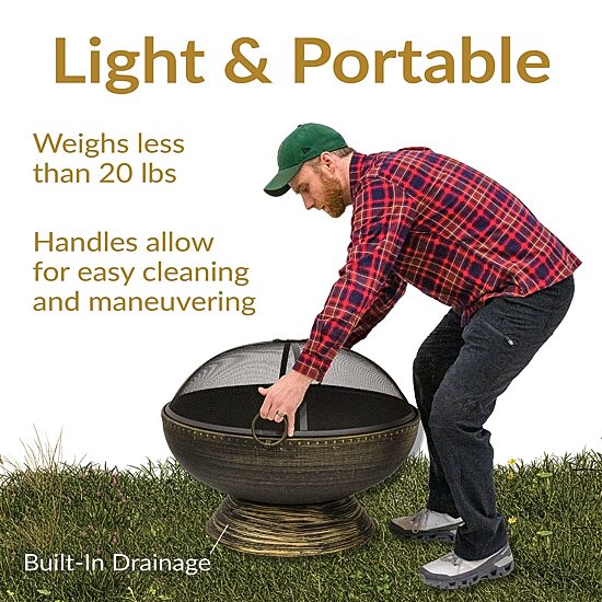 Sunnydaze Collection Portable Weather Resistant Fire Pit